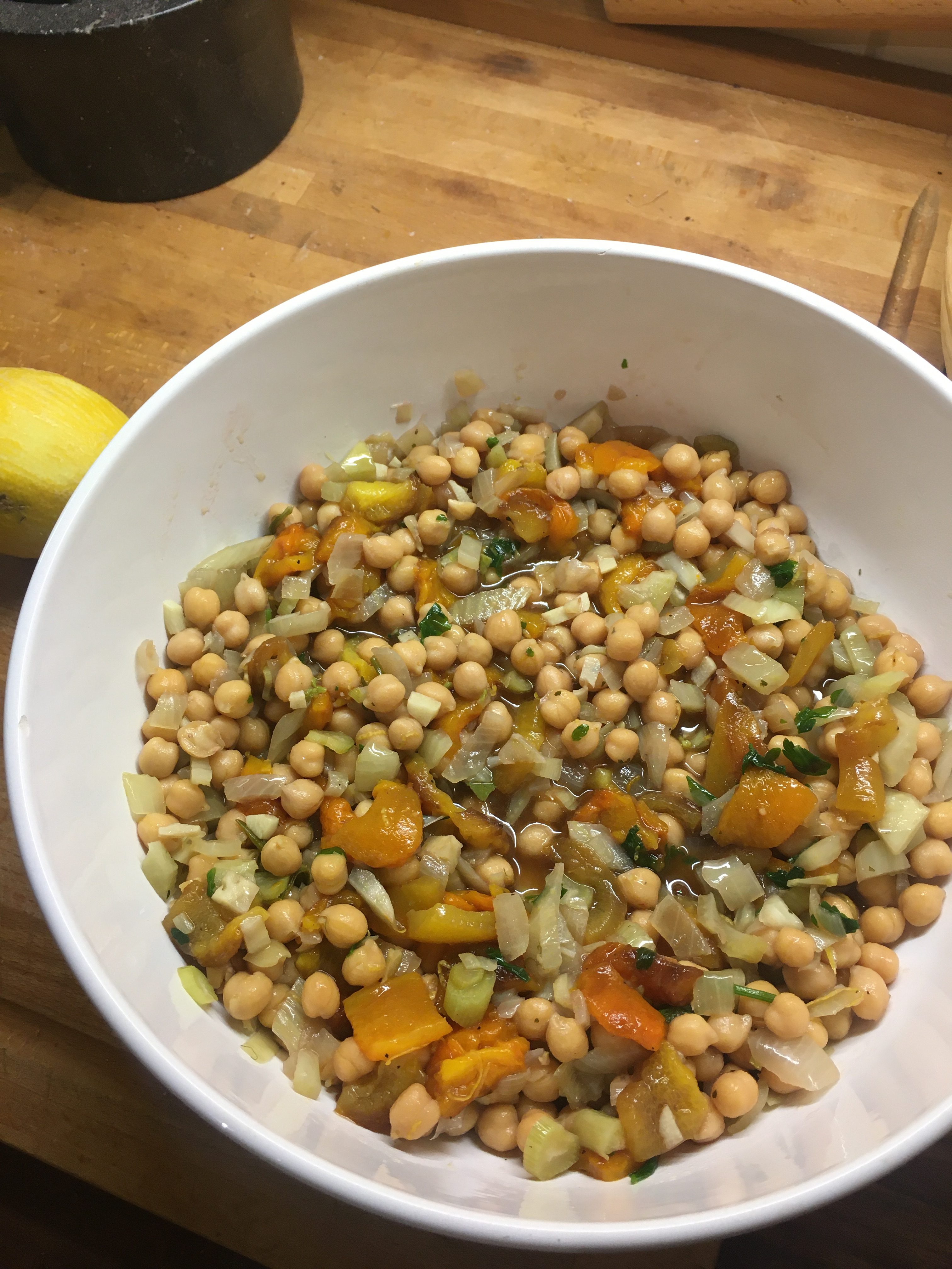 Warm Chickpea, Pepper and Fennel Salad Christmas Farm